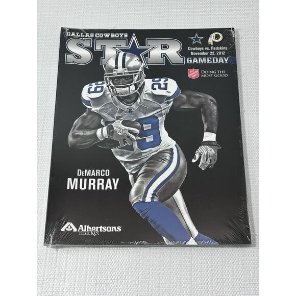 Other - Sealed 2012 Demarco‎ Murray #29 Dallas Cowboys vs Redskins Magazine Program